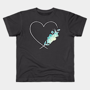 Heart with flowers Kids T-Shirt